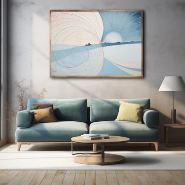 Peinture Paysage De Neige Abstrait